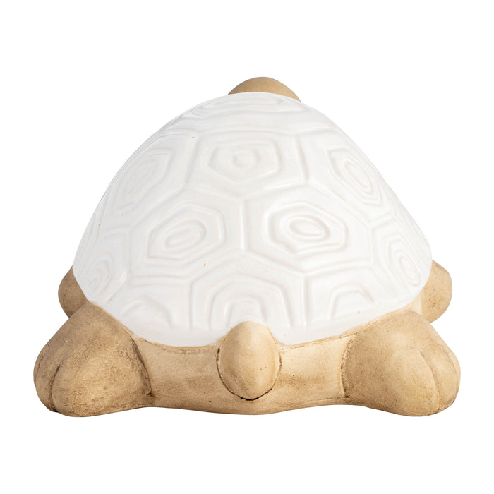 Ceramic 13\" Tortoise - White