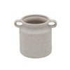 Ceramic 7\" Jar - White