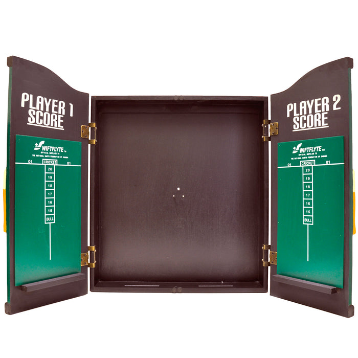 Swiftflyte™ Dad’s Pub Dartboard Cabinet