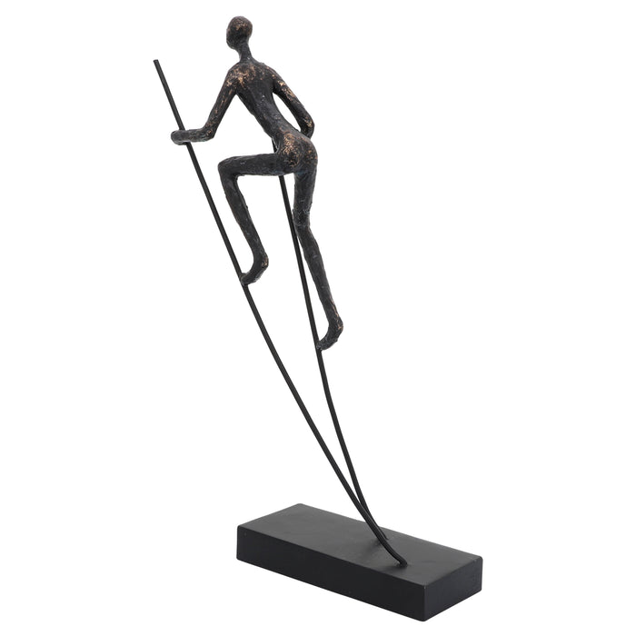 Resin 15\" Man on Stilts - Bronze