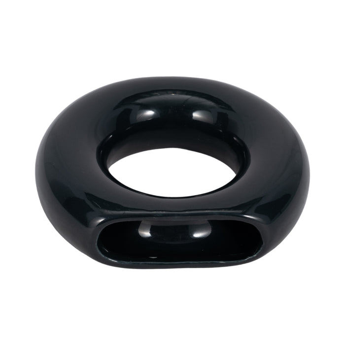 Ceramic 5\" Donut Vase - Navy