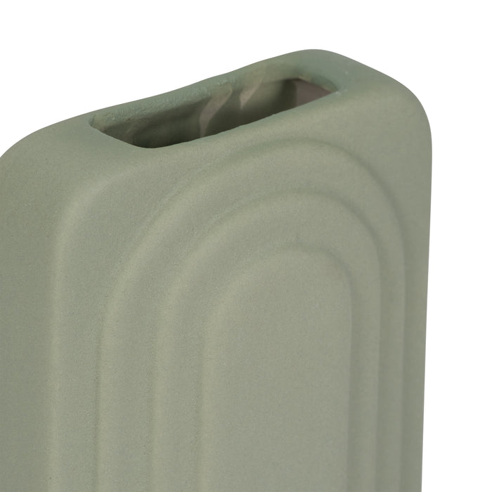 Dolomite 7\" Rectangular Vase - Dark Sage