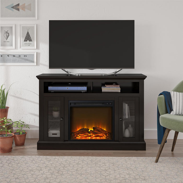 Ameriwood Home Chicago Electric Fireplace TV Console for Flat Screen TVs up to 50\" - Espresso