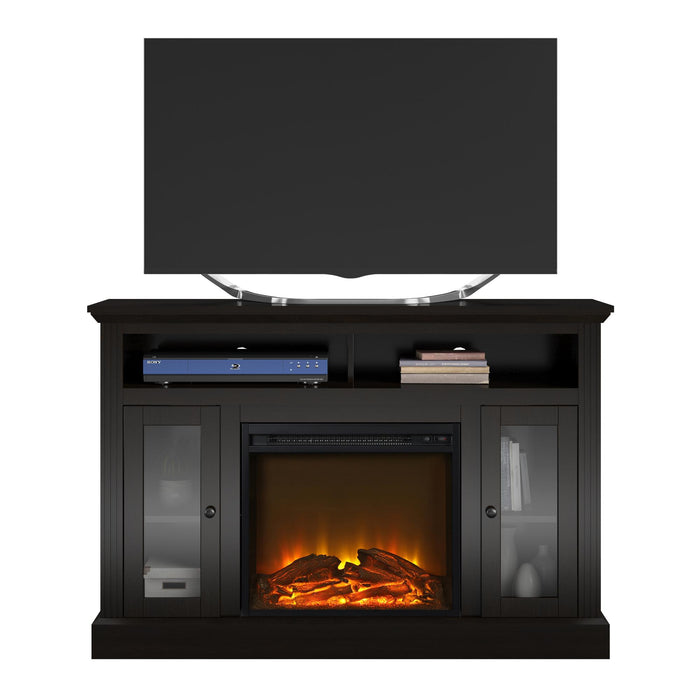 Ameriwood Home Chicago Electric Fireplace TV Console for Flat Screen TVs up to 50\" - Espresso