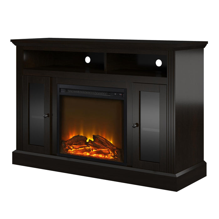 Ameriwood Home Chicago Electric Fireplace TV Console for Flat Screen TVs up to 50\" - Espresso
