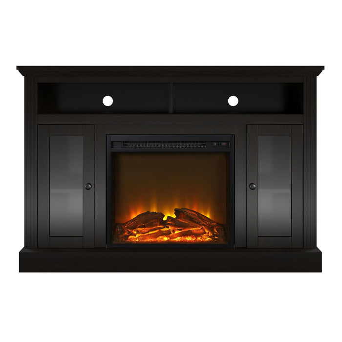 Ameriwood Home Chicago Electric Fireplace TV Console for Flat Screen TVs up to 50\" - Espresso
