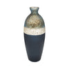 Glass 16\" Tri-Coloured Glittered Vase