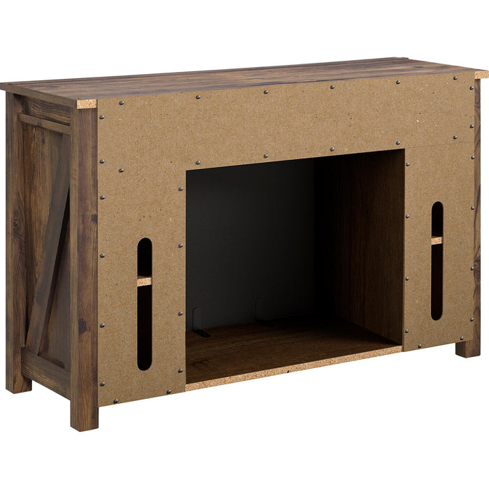 Ameriwood Home Farmington Electric Fireplace TV Console for TVs up to 50\" - Rustic Pine