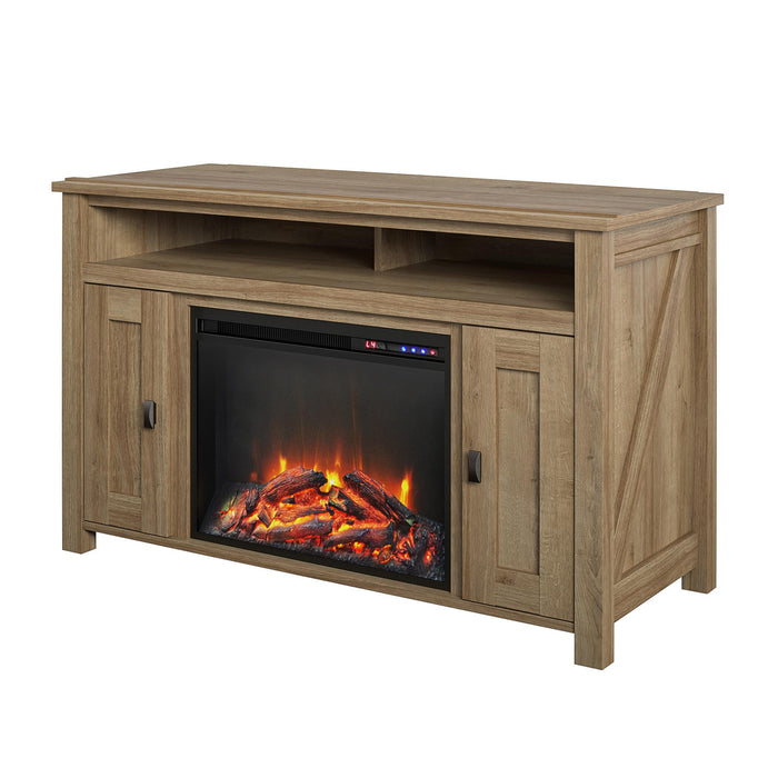 Ameriwood Home Farmington Electric Fireplace TV Console for TVs up to 50\" - Natural