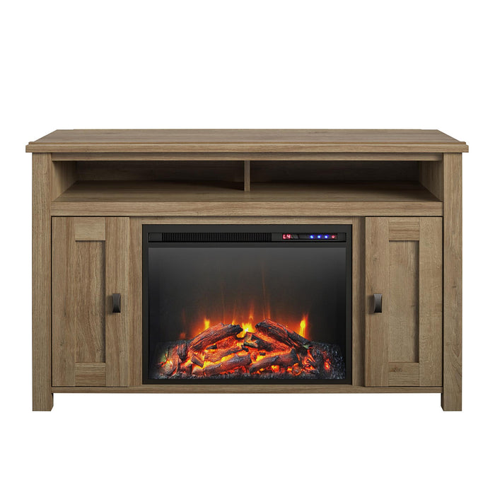 Ameriwood Home Farmington Electric Fireplace TV Console for TVs up to 50\" - Natural