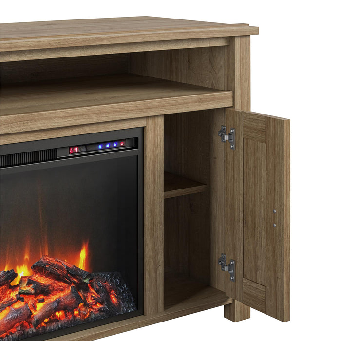 Ameriwood Home Farmington Electric Fireplace TV Console for TVs up to 50\" - Natural