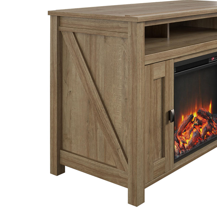 Ameriwood Home Farmington Electric Fireplace TV Console for TVs up to 50\" - Natural