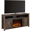 Ameriwood Home Farmington Electric Fireplace TV Console for TVs up to 60\" - Rustic Pine