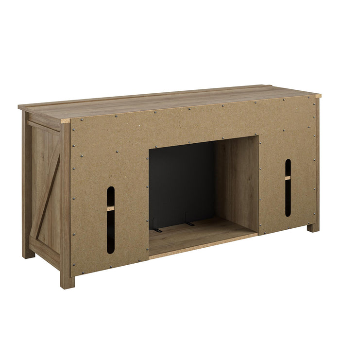 Ameriwood Home Farmington Electric Fireplace TV Console for TVs up to 60\" - Natural