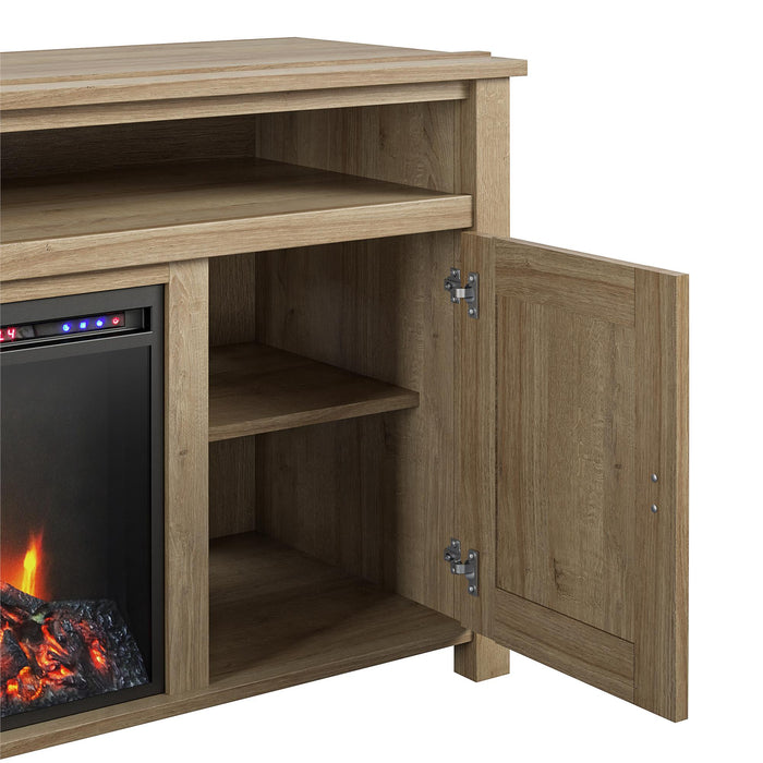 Ameriwood Home Farmington Electric Fireplace TV Console for TVs up to 60\" - Natural
