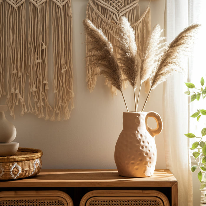 Teracotta 10\" Texture Vase