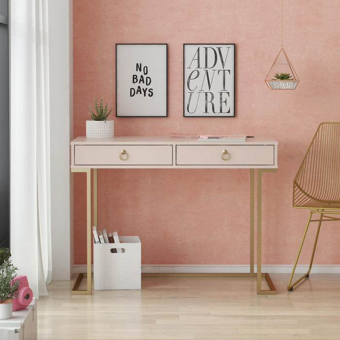 Cosmoliving By Cosmopolitan Camila Writing Desk - Pink