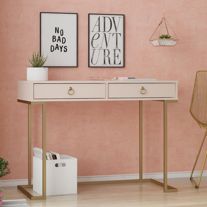 Cosmoliving By Cosmopolitan Camila Writing Desk - Pink