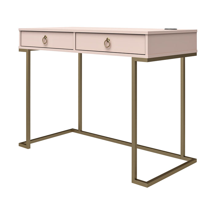 Cosmoliving By Cosmopolitan Camila Writing Desk - Pink