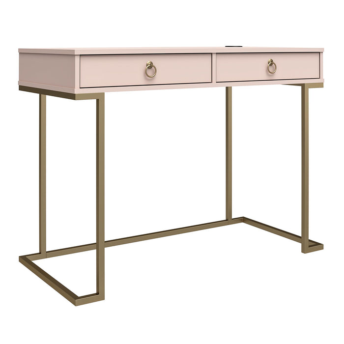 Cosmoliving By Cosmopolitan Camila Writing Desk - Pink