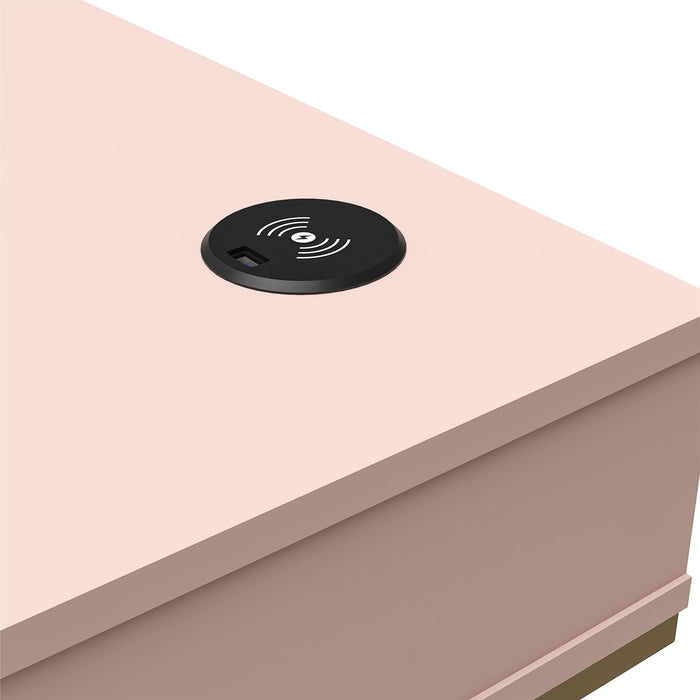 Cosmoliving By Cosmopolitan Camila Writing Desk - Pink