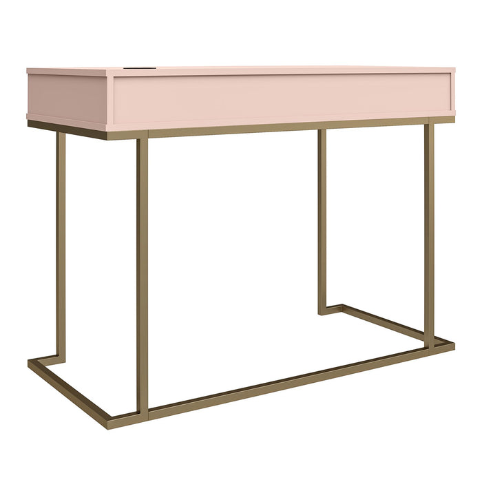 Cosmoliving By Cosmopolitan Camila Writing Desk - Pink