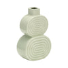 Ceramic 10\" Stacked Circles Vase - Cucumber
