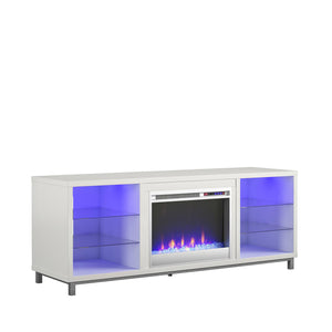 Ameriwood Home Lumina Electric Fireplace TV Stand for TVs up to 70