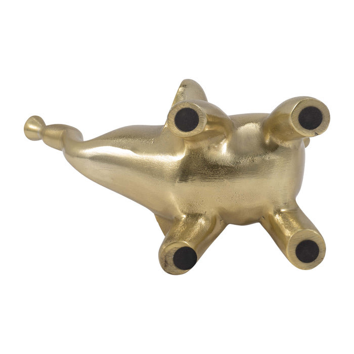 Metal 6\" Decorative Balloon Elephant - Gold