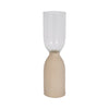 Ecomix Glass 15\" Vase - Ivory