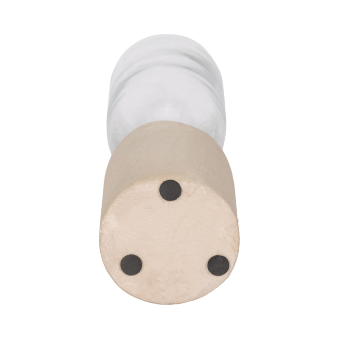 Ecomix Glass 15\" Vase - Ivory