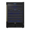 Forno Bacchino 24\" Wine Cooler, Black,51 Bottle Capacity, Built-In or Freestanding-FWCDR6634-24BLK