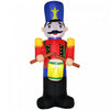 Homcom 8ft Walnut Soldier Inflatable Christmas Decoration