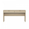 Evelyn Modern 60\" Writing Desk in Natural (2-Drawer)