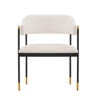 Manhattan Comfort Modern Lia Chenille Dining Chair - Cream