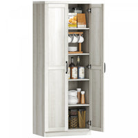 HOMCOM Kitchen Pantry Cabinet with Adjustable Shelves