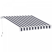 Outsunny 8' x 7' retractable awning, patio awnings, sunshade shelter with 280g/m² Uv & Water-resista