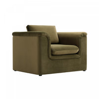 Haven Contemporary Modern Upholstered Accent Chair in Forest Green 