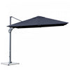 Costway 10x10 ft Patio Offset Cantilever Umbrella Aluminum 360° Rotation Tilt Navy