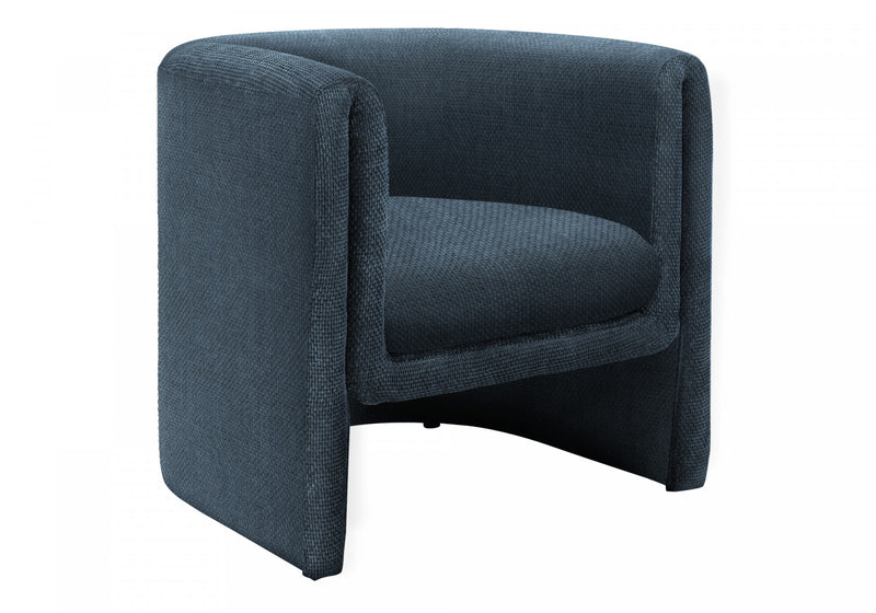 Monarch Specialties - Accent Chair, 29\"H, Upholstered, Living Room, Bedroom, Blue Fabric, Contemporary, Modern
