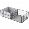 Pawhut Whelping Box For Dogs And Puppies, 96\" X 48\" X 23.5\", Puppy Playpen With 600d Windproof Oxford Fabric Cloth, Washable Pee Pad, Pet Playpen With Door, For Medium & Large Dogs