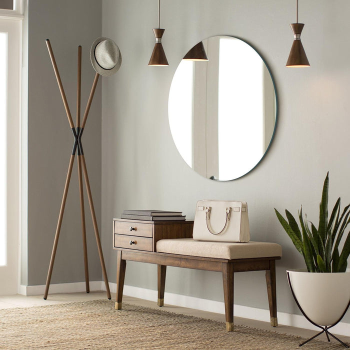 Arcus 30\" X 30\" Round Frameless Straight Edge Mirror