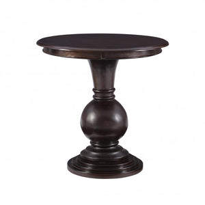 Amelia Round End Table - Espresso