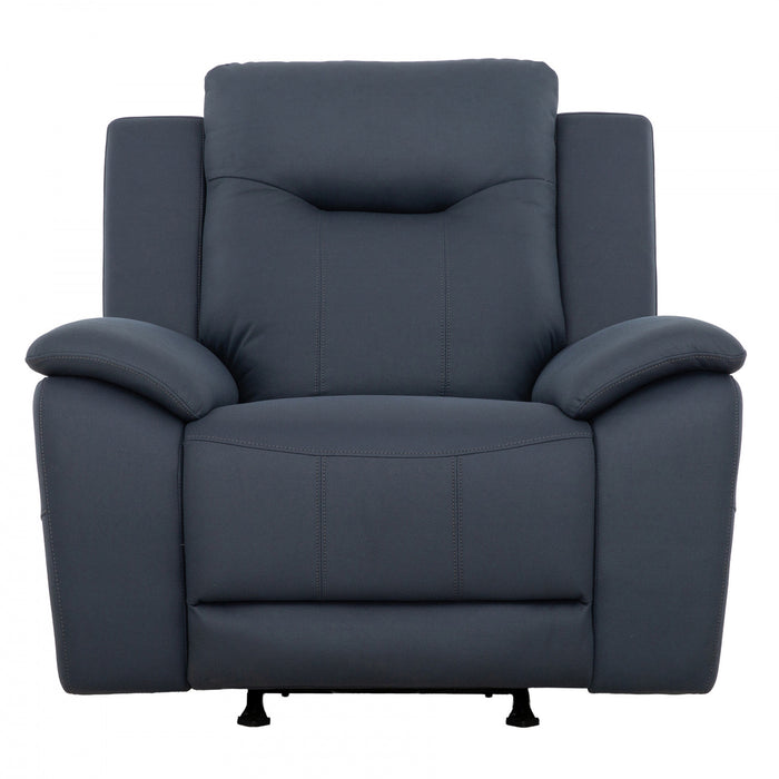 Sutton 42 in. Upholstered Power Rocker Recliner - Blue
