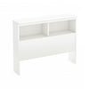 Libra Twin Bookcase Headboard with Storage - Pure White