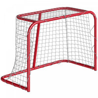 Soozier 3' x 2' Hockey Goal, Easy Set Up Hockey Net with Steel Frame, PE Mesh, Street Hockey Net, Lightweight & Portable, Indoor & Outdoor Training Equipment