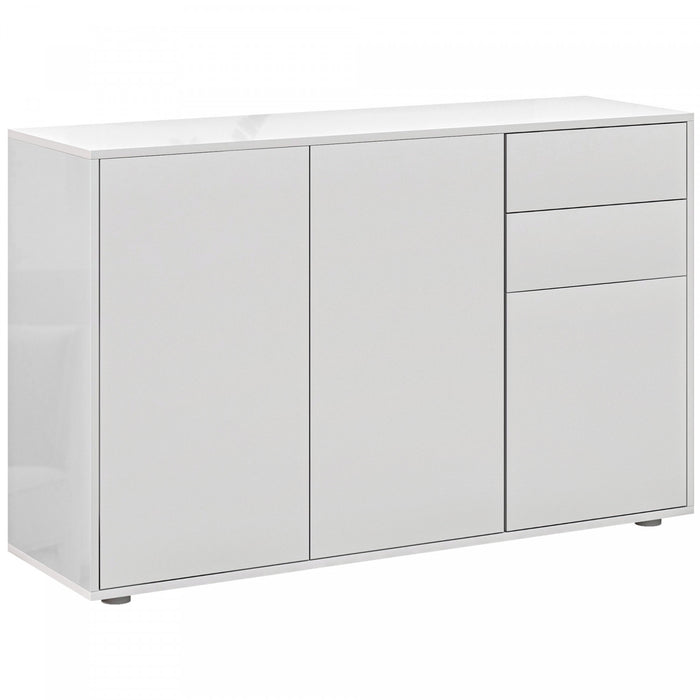 HOMCOM Kitchen Sideboard with Push-Open Drawers and Storage Cabinets