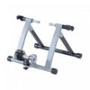 Soozier Foldable Indoor Bike Trainer, Stationary Bicycle Stand For Riding Exercise, 26-28\" & 700c Wheels, Silver