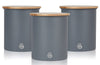 Salton Swan Nordic Grey Cannisters - Set of 3