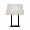 22\" Black Modern Rectangular Table Lamp with Fabric Shade